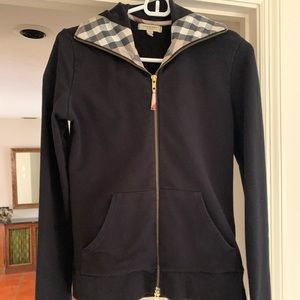 Authentic Burberry black zip up